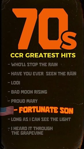 70s music greatest hits | Fortunate Son 🎸 | CCR greatest hits #shorts