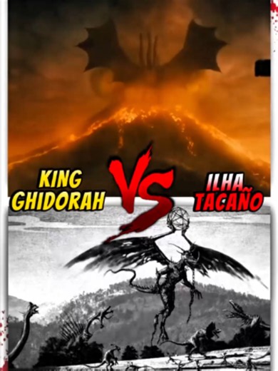 King Ghidorah vs Ilha Tacaño: o que aconteceria?