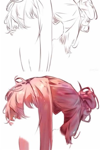 How to: render hair step by step #speedpaint #tutorial #render #fypシ゚viral #viralvideo