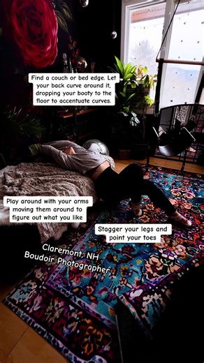 Pro tip: set your phone up on video and screen shot to get your image 😉 #posesforpictures #athomeboudoir #diy #boudoirposes #fypシ