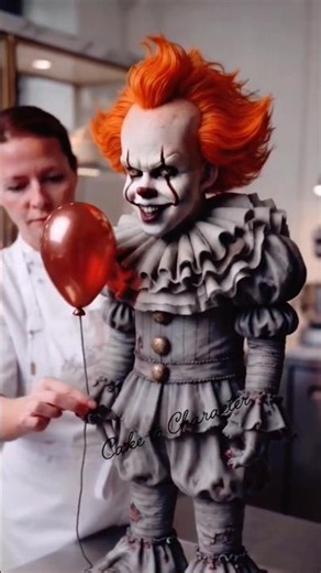 😱 I Turned the Scariest Clown Into a Giant Cake! 🎈🎂 #viralvideo #cake