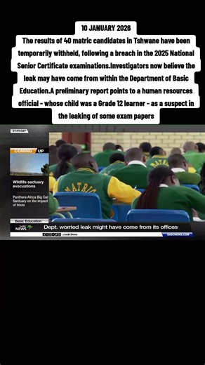 Matric Results 2025: Investigating Exam Paper Leak