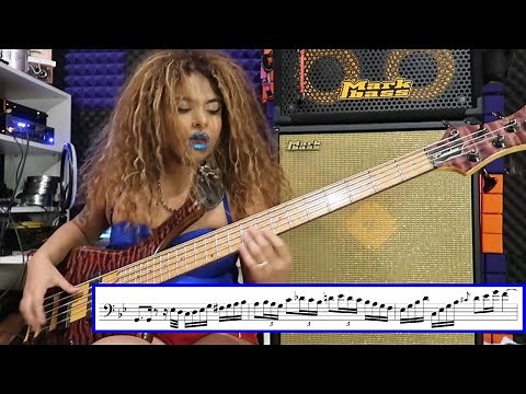 Amazing Technique and Groove from Bass Player Mohini Dey | Solo Electric Bass Transcription