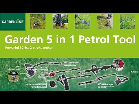 Quick Start Guide - ALDI Gardenline 5 in 1 Petrol Multi Tool