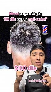 Messi paga $500 por MAL CORTE? 💈😱⚽️ #messi #futbol #cortedepelo #barberia #barbershop #boribarber | Kingg Tony