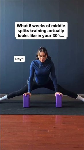 MIDDLE SPLITS ARE HUMBLING 😅👇🏽 This is the split where progress feels slow, painful, and