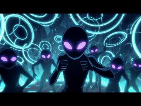 What Are These Aliens Doing?! 👽🕺 4K Visual Loop - Dance Party Background - Groovy Aliens Visuals