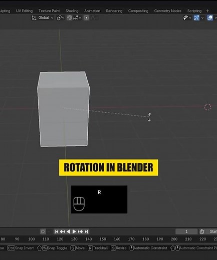 How to Rotate Objects in Blender | Quick Tip