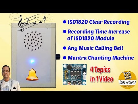 Set Any Music in Calling Bell / Make Mantra Chanting Machine | ISD1820 Module | PAM8403 Amplifier