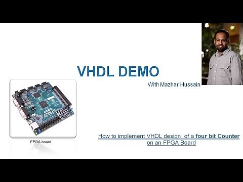 How to design and simulate a Counter in VHDL.