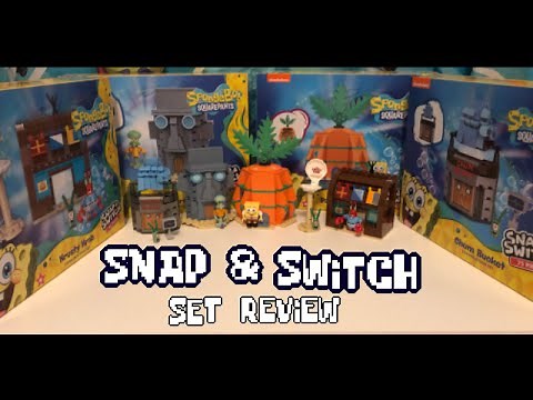SNAP & SWITCH SpongeBob Buildable Construction set review