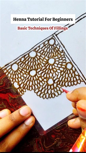 ✨ Simple Mehndi Filling Pattern | Henna Tutorial for Beginners #easymehndi
