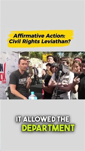 Affirmative Action: Civil Rights Leviathan? #charliekirk #debate #usa
