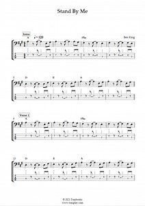 Stand By Me (Ben E. King) - Bass Tabs