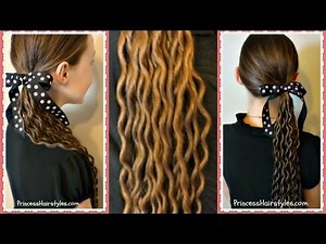 Noodle Curls Tutorial, No Heat Curls
