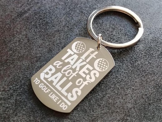 Engraved Golf Keychain – Personalized Steel Keyring, Funny Golf Gift - Etsy Australia