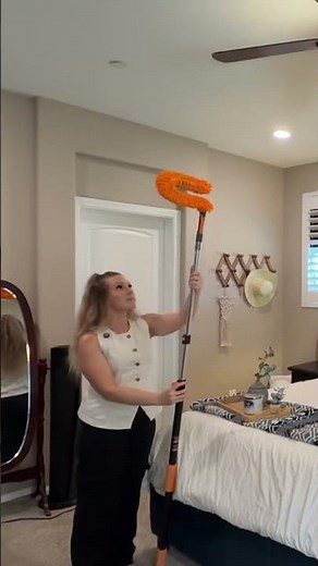 How to reach those high ceilings, ceiling fans & hard-to-reach areas? - Telescoping Extension Pole