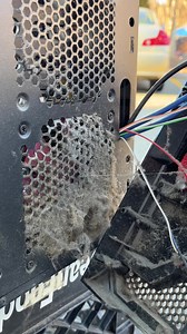 This old CyberPower #gaming PC spent 2 years mining in a closet with no maintenance and might be the most broken #computer I’ve ever worked on. Every fan is broken, the HDD has failed, the CPU pump stopped working, and there is dust EVERYWHERE. But this #pc has 2 Nvidia GTX Titan X’s which are still decent #technology even today, and an AMD FX processor that can handle low-end gaming without an issue. That means the cost to repair this old but gold #tech is worth it! | Salem Techsperts