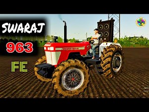 Swaraj 963 modified tractor mod with download link | Fs 19 Indian Tractor | Indian Tractor Game