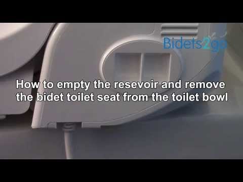 How to empty your reservoir and remove your Bio Bidet toilet seat
