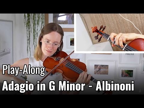 How to play Adagio in G Minor - Albinoni | Play-Along | Advanced Violin Tutorial