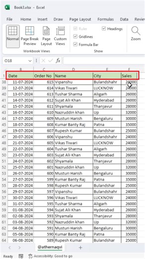 553K views · 5K reactions | Excel hack that saves HOURS! ⏱️ Freeze Panes using just keyboard shortcuts. #Productivity | Ather Naqvi | Facebook