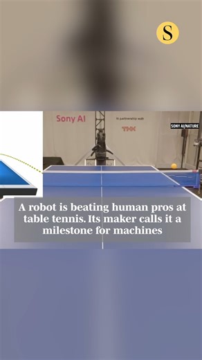 A paddle-wielding robot is so adept at playing table tennis that it is posing a tough challenge to elite human players and sometimes defeating them, according to a new study that shows how advances in artificial intelligence are making robots more agile.Japanese electronics giant Sony built the robotic arm it calls Ace and pitted it against professional athletes. Ace proved a worthy adversary, though one with some non-human attributes: nine camera eyes positioned around the court and an uncanny 