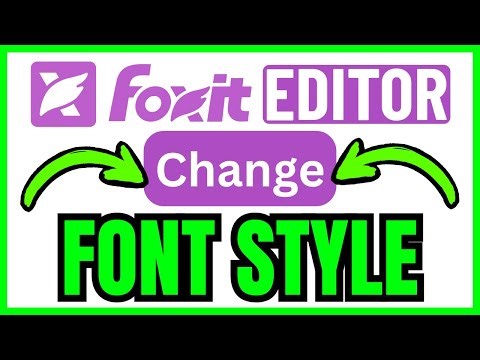 How To CHANGE FONT STYLE In Foxit PDF Editor (QUICK & EASY) 2026