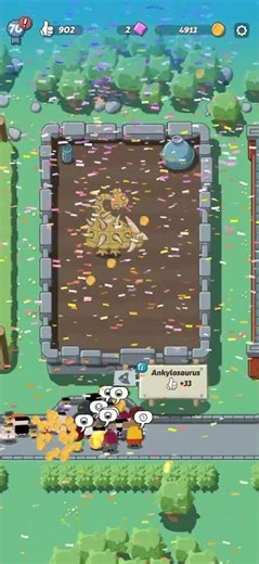 Ankylosaurus Level-5 upgrade in Crazy Dino Park Game.