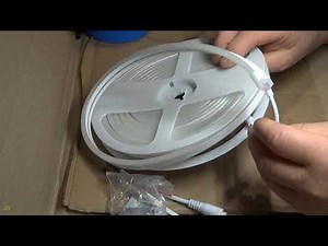 LED strip connection. Rextin or similar weatherproof, submersible LED strip/rope lights splicing