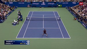 Der Matchball von Nadal gegen Gasquet