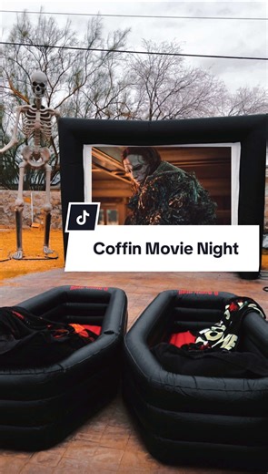 Inflatable Coffins for Movie Nights