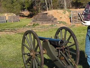 Shooting the Hotchkiss 2-Pounder Mountain Gun