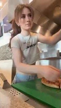 Sexy Brunette Giulia Bruno Making Pizza No Bra FYP JOI