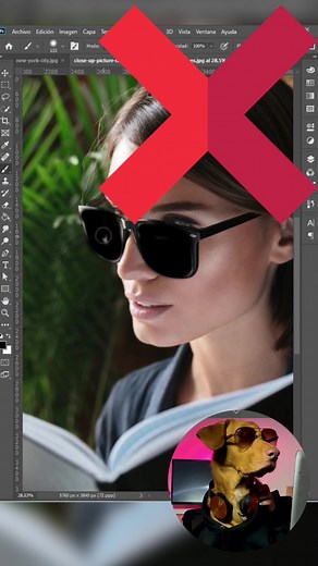 Truco para oscurecer lentes en Photoshop de forma fácil