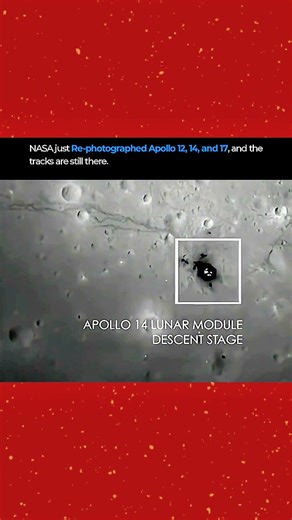 NASA Proves Moon Landing! Apollo Tracks Still Visible🚀#Shorts #NASA #Apollo #MoonLanding #ViralSpace