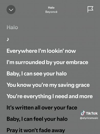 Halo Beyoncé lyrics — full song lyrics