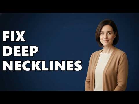 How To Cover Deep Neck Dress?