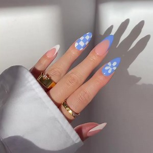 7K views · 33 reactions | ☁️ Dreamy sky washed summer manicure by @disseynails using Liquid Glass Lacquers in Sky Wash and Out Of Office ✨ | Static Nails | Facebook