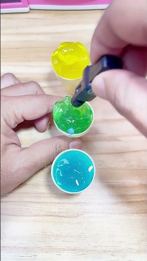 Satisfying Slime ASMR – Yellow, Green & Blue Jelly Slime Sounds | ASMR Videos