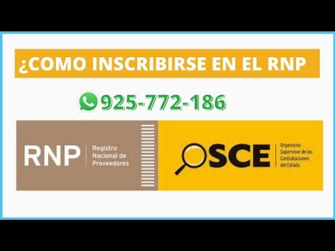 Cómo INSCRIBIRSE en el RNP - Persona Jurídica 2022 (Registro Nacional de Proveedores)