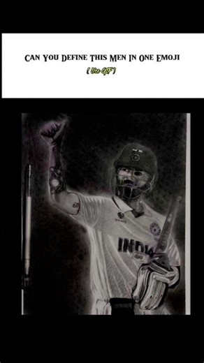 mine:- can you define this character in One Emoji #viratkohli #india #art #artistfeed #shortsfeed