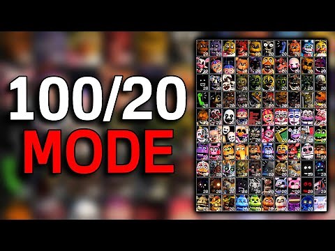 100/20 MODE?! SURVIVE AGAINST ALL FNAF CHARACTERS EVER | Ultra Custom Night (UCN)