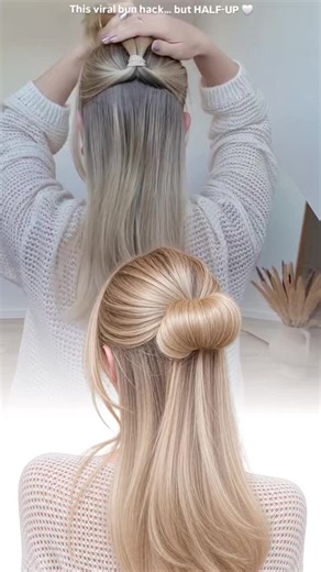 Elegant Half-Up Rolled Bun Tutorial: Get a Shiny, Polished Look