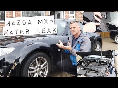 Mazda MX5 Water Leak Passenger Footwell, How To Repair, Dry Carpet & Remove Seat.