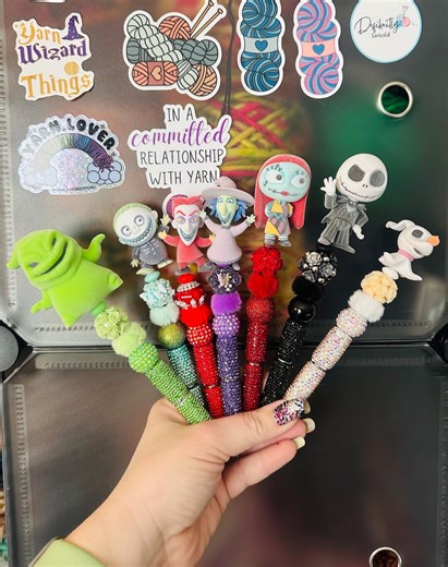 Nightmare Before Christmas Inspired Beadable Pen With Refillable Ink - Customizable Writing Tool - Etsy