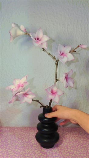 Handmade Waxflower & Cherry Blossom Craft