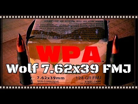 Wolf Military Classic 7.62x39 124gr FMJ Ballistics Gel Test (HD)