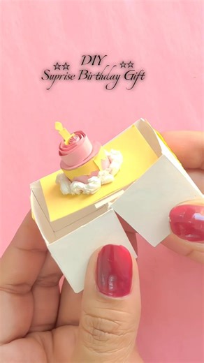 DIY birthday explosion box✨ suprise Birthday Gift ideas #birthday #gift #aesthetic #craft #diy