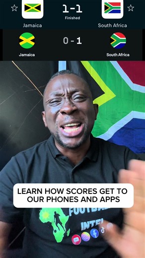 The technology behind live scores getting to our phones and apps | Jamaica 1 - 1 South Africa case study. #footballintel #africanfootball #southafrica #jamaica #worldcup